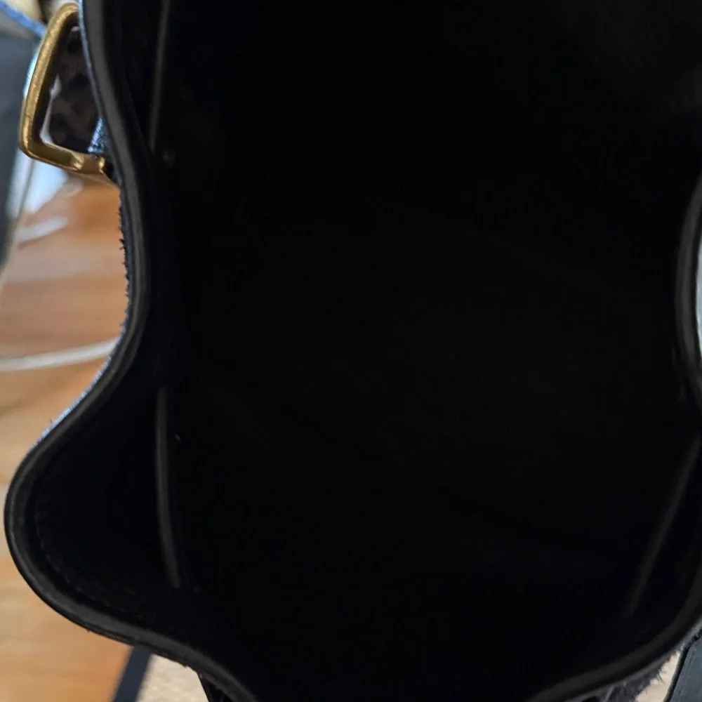 VINTAGE COACH SUEDE BERKELEY DRAWSTRING 9012 black w/ brass (like Lula’s legacy) - Picture 13 of 15